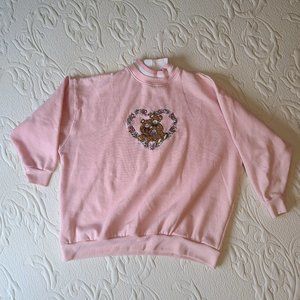 Women's Bear Themed Sweatshirt  Pink you